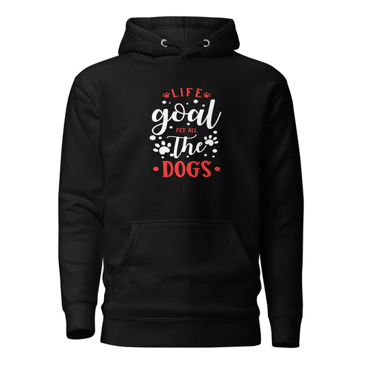 Life Goal Pet All The Dogs Premium Cotton Hoodie | Pawfect Merch - Pawfect Merch