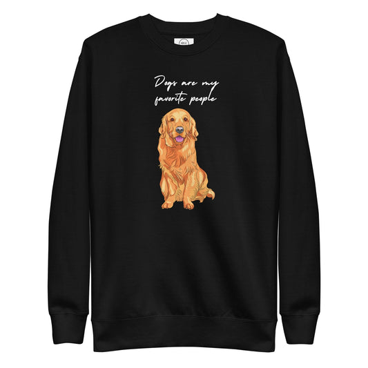 Dogs Are My Favorite People Premium Cotton Sweatshirt | Pawfect Merch.