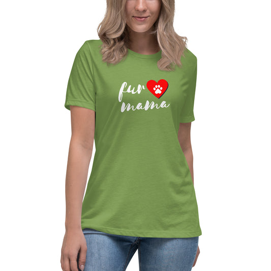 Fur Mama Women's T-Shirt - Premium Cotton Dog Mom Gift | Pawfect Merch.
