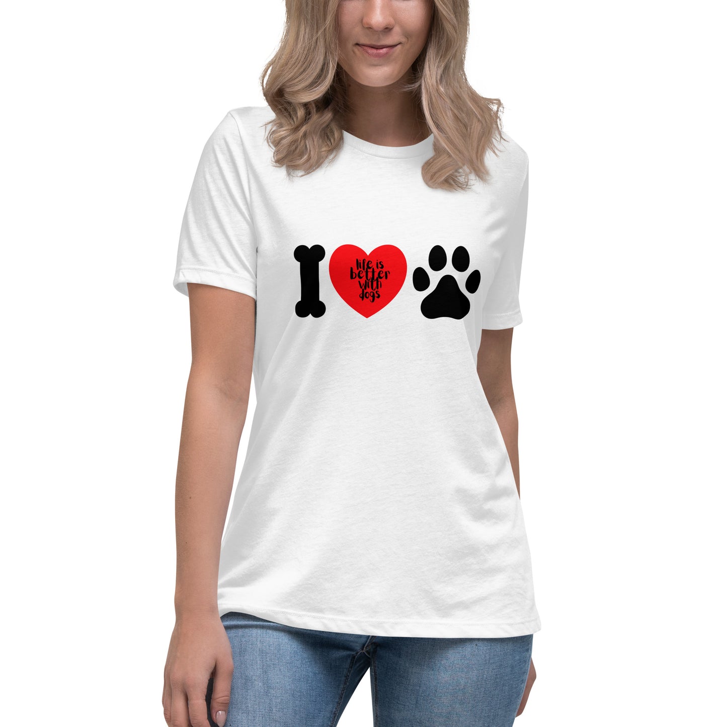 Life Is Better With Dogs Women's T-Shirt - Premium Cotton Dog Lover Gift | Pawfect Merch.