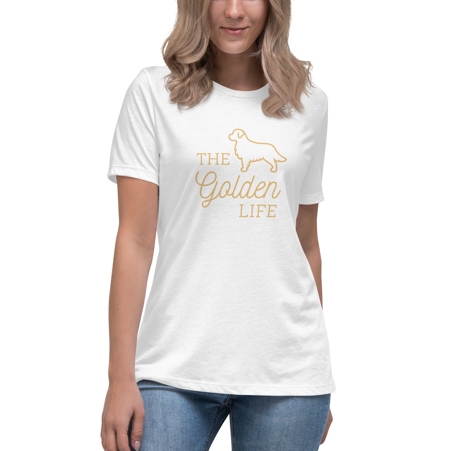 The Golden Life Women's T-Shirt - Premium Cotton Golden Retriever Gift | Pawfect Merch.