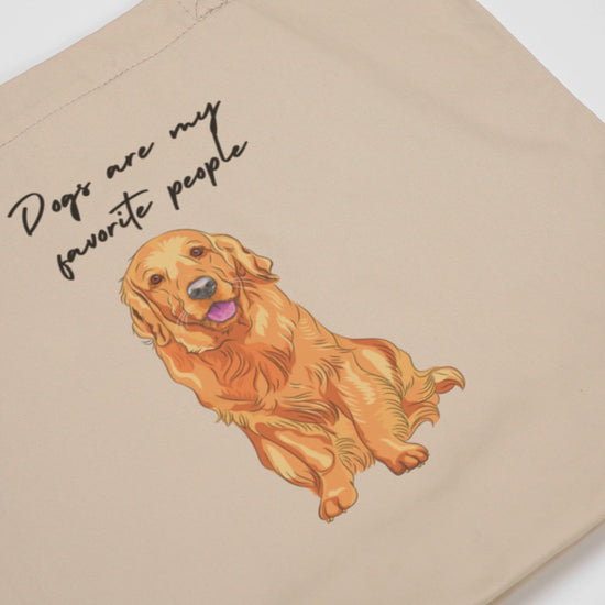 Organic Cotton Tote Bag - Dogs Are My Favorite People | Eco-Friendly Gift | Pawfect Merch.