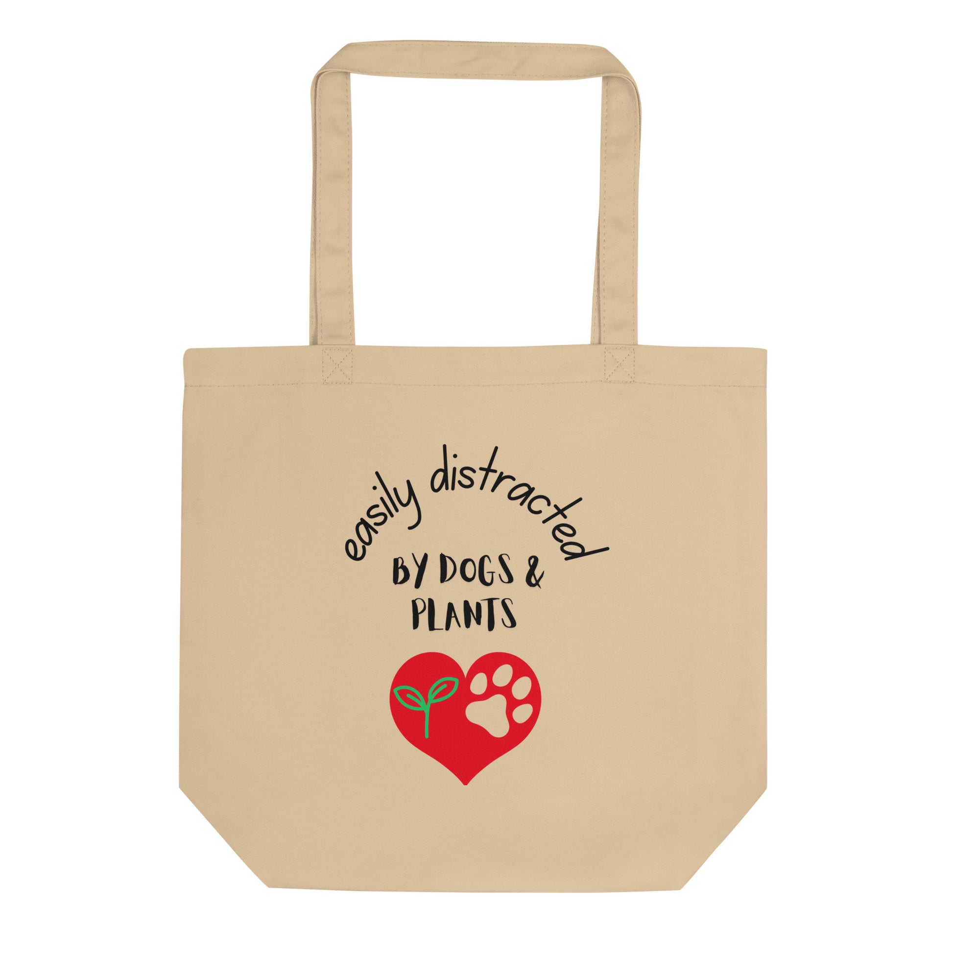 Organic Cotton Tote Bag - Dogs and Plants Lover Gift | Eco-Friendly | Pawfect Merch.