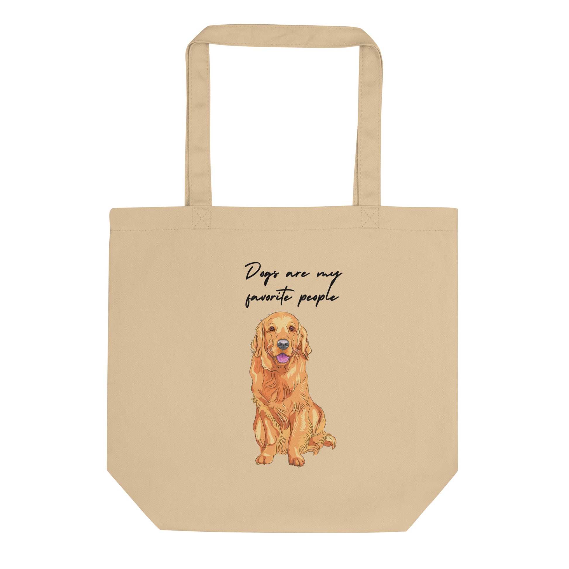 Organic Cotton Tote Bag - Dogs Are My Favorite People | Eco-Friendly Gift | Pawfect Merch.