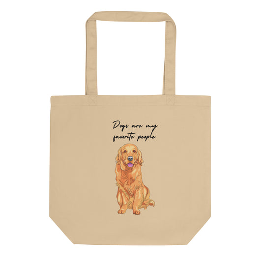 Organic Cotton Tote Bag - Dogs Are My Favorite People | Eco-Friendly Gift | Pawfect Merch.
