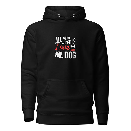 All You Need Is Love & A Dog Cotton Heritage M2580 Unisex Premium Hoodie - Pawfect Merch