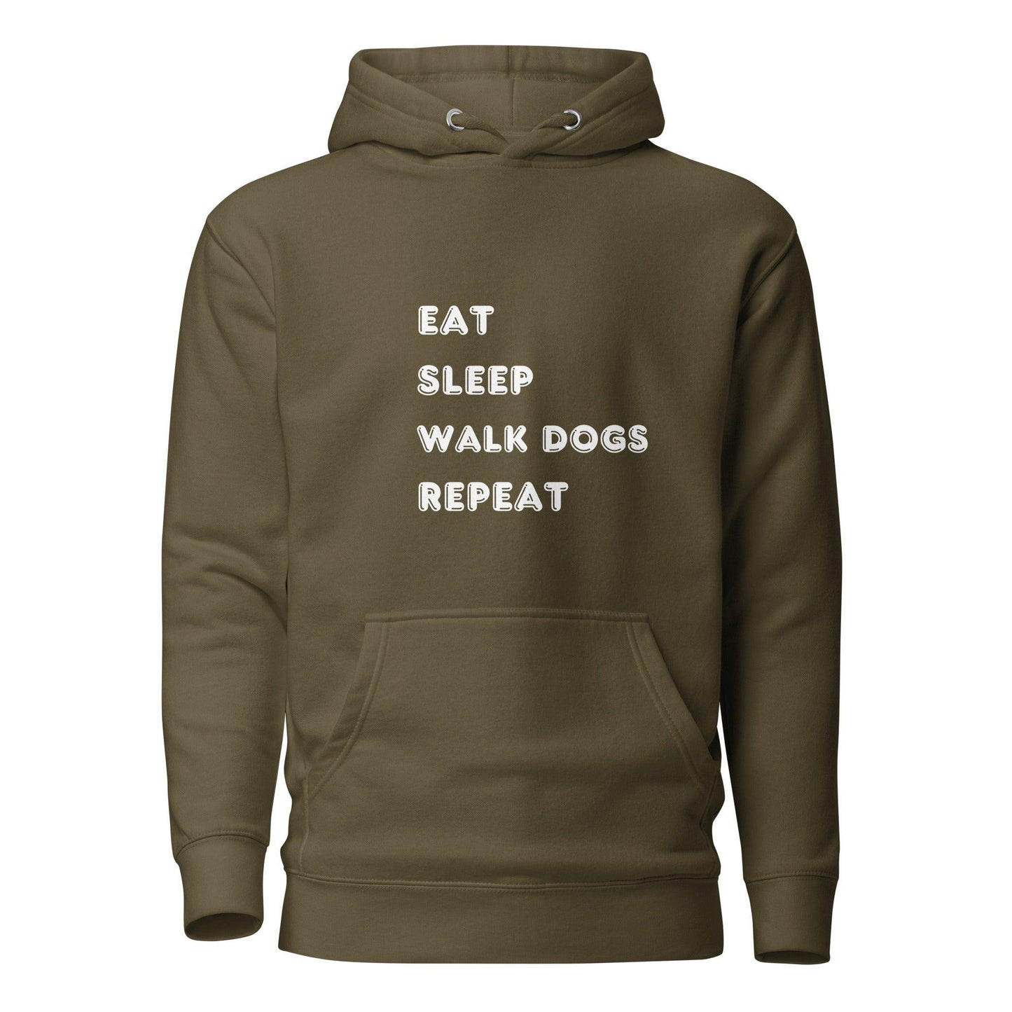 Eat Sleep Walk Dogs Repeat Cotton Heritage M2580 Unisex Premium Hoodie - Pawfect Merch