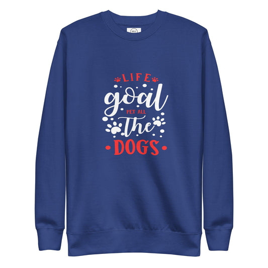 Life Goal Pet All The Dogs Cotton Heritage M2480 Unisex Premium Sweatshirt - Pawfect Merch