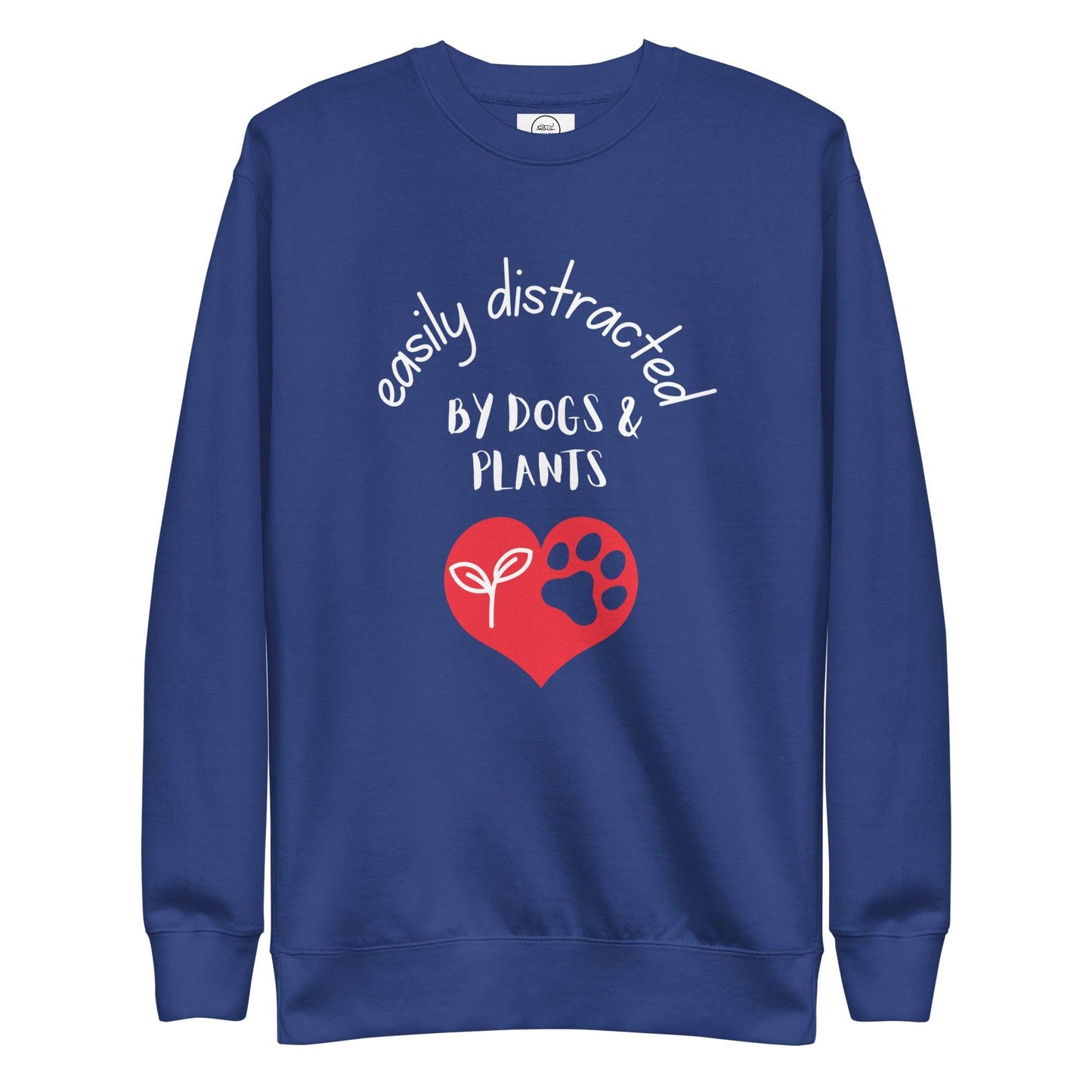 Dog And Plant Lover Sweatshirt - Easily Distracted By Dogs And Plants | Pawfect Merch - Pawfect Merch