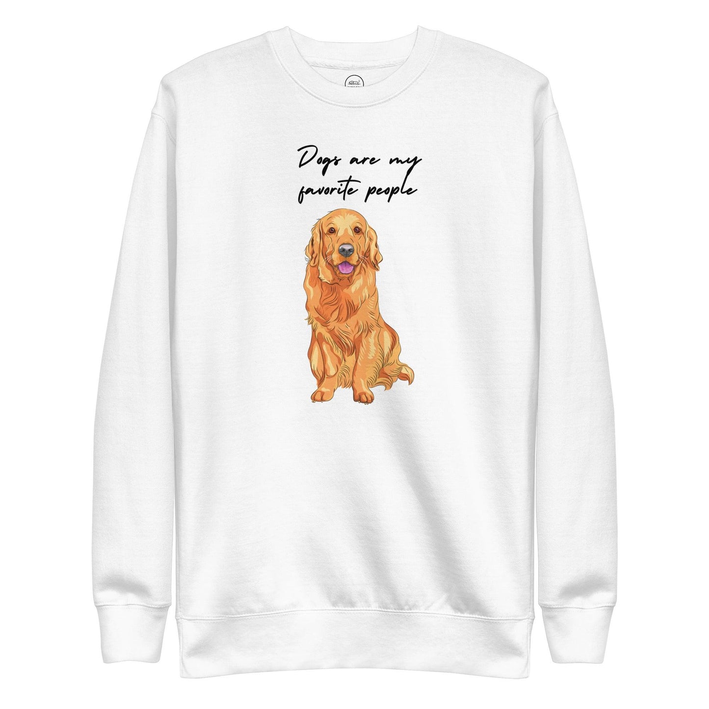Dogs Are My Favorite People Premium Cotton Sweatshirt | Pawfect Merch - Pawfect Merch