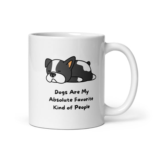 Ceramic White Coffee Mug - Dogs Are My Favorite Kind Of People | Dog Lover Gift | Pawfect Merch.