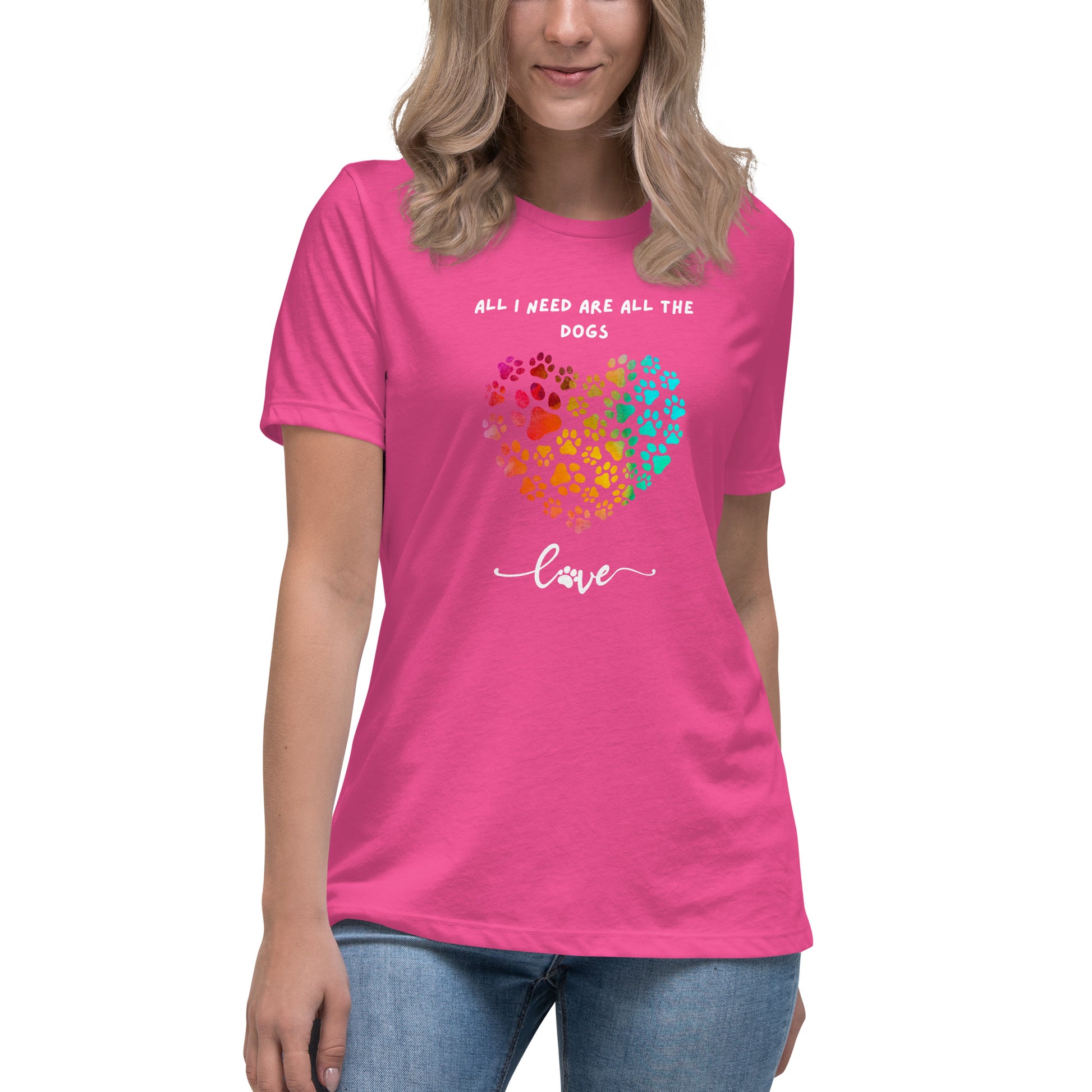 All I Need Are All The Dogs Women's T-Shirt - Premium Cotton Dog Lover Gift | Pawfect Merch.