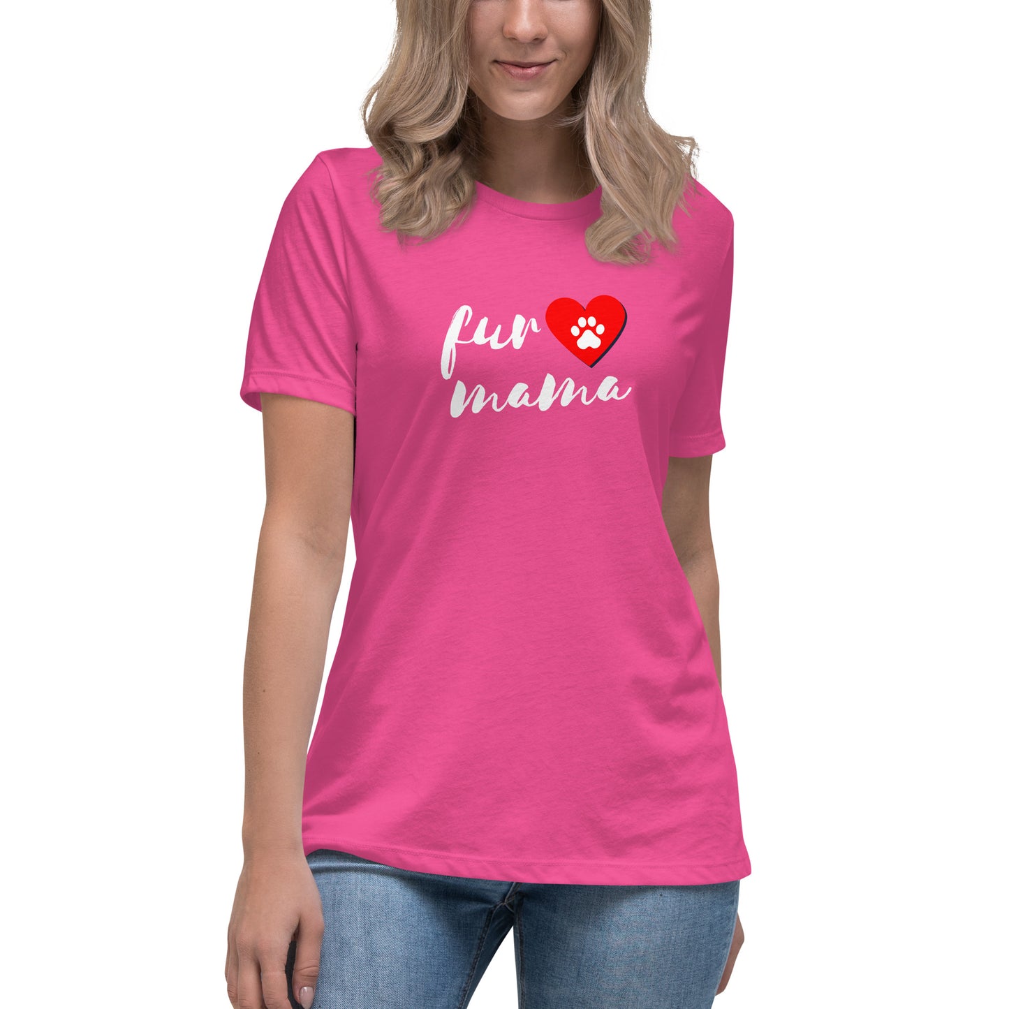 Fur Mama Women's T-Shirt - Premium Cotton Dog Mom Gift | Pawfect Merch - Pawfect Merch