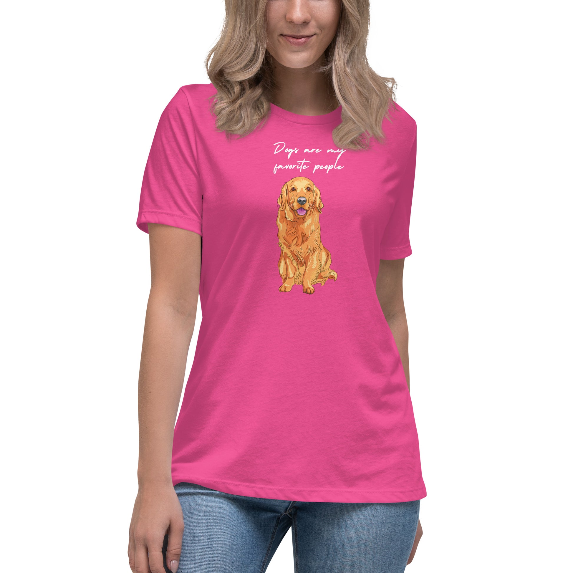 Dogs Are My Favorite People Women's T-Shirt - Premium Cotton Dog Lover Gift | Pawfect Merch.