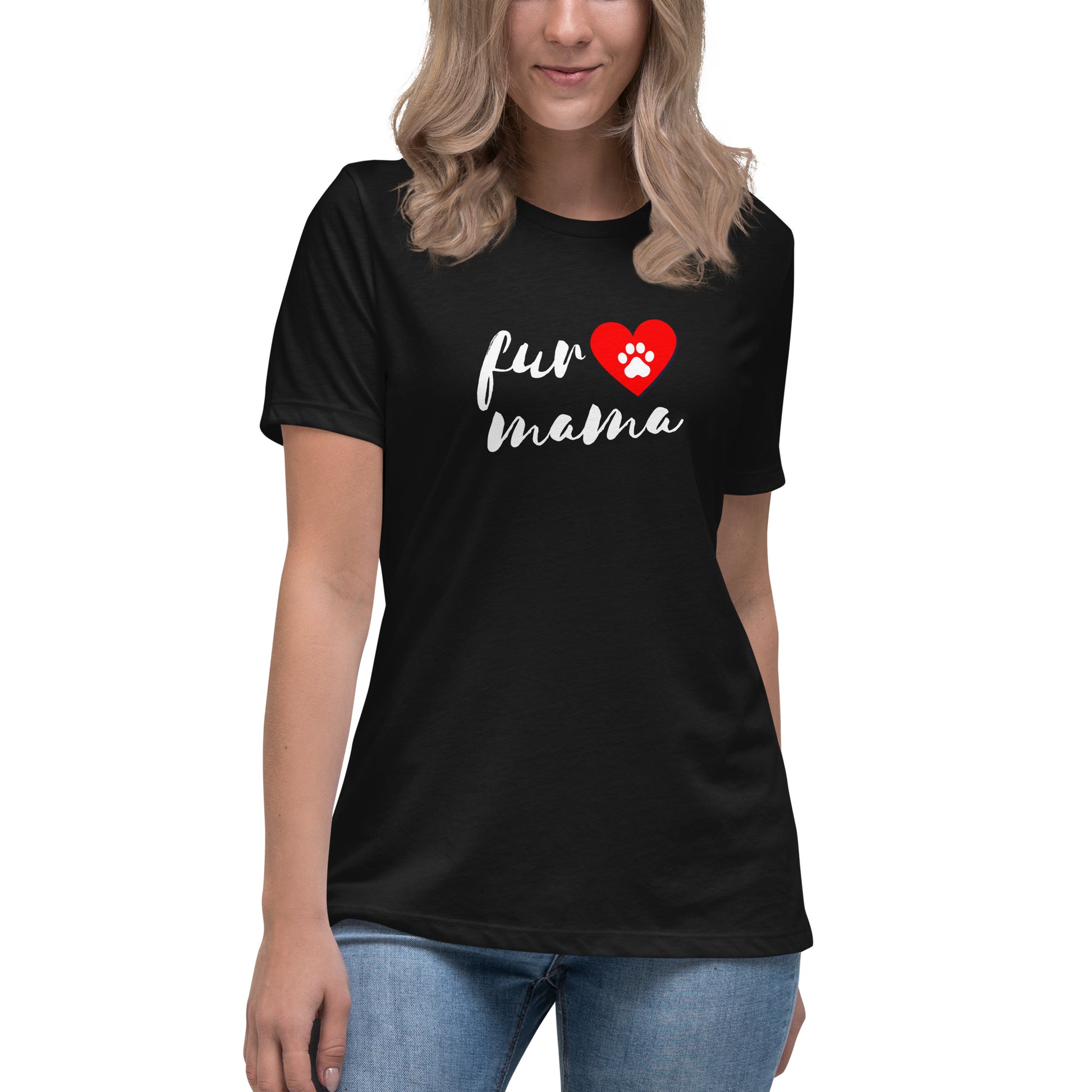 Fur Mama Women's T-Shirt - Premium Cotton Dog Mom Gift | Pawfect Merch - Pawfect Merch