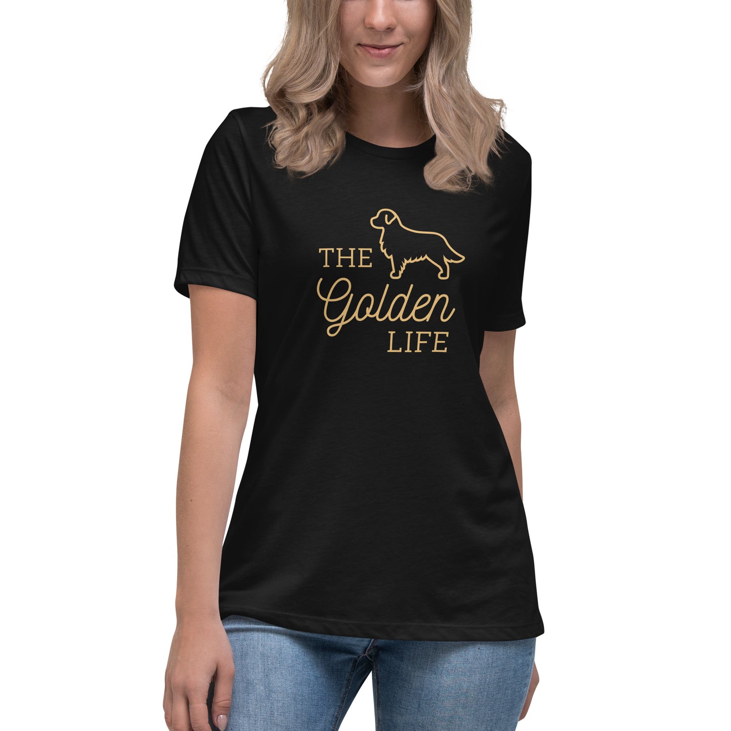 The Golden Life Women's T-Shirt - Premium Cotton Golden Retriever Gift | Pawfect Merch - Pawfect Merch