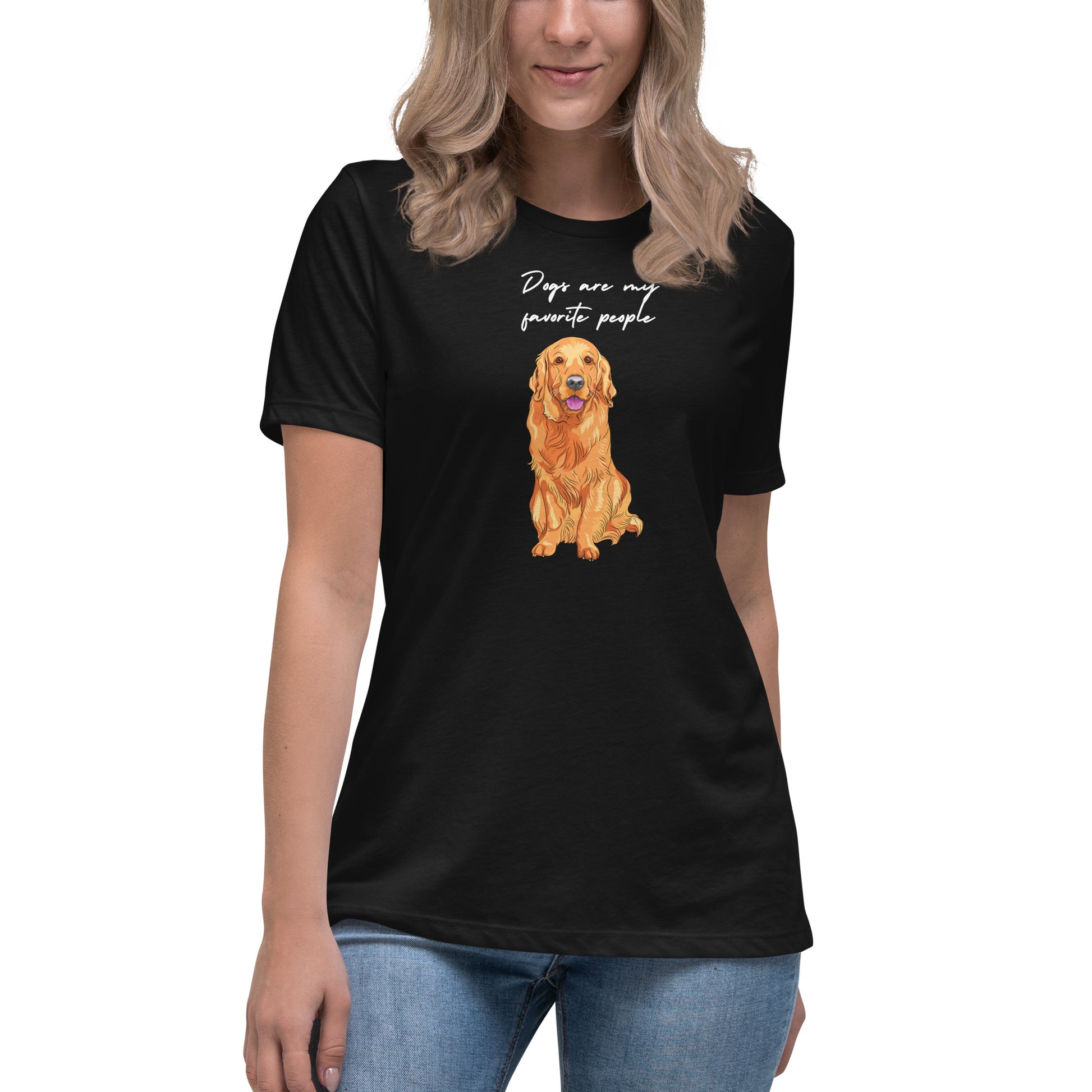 Dogs Are My Favorite People Women's T-Shirt - Premium Cotton Dog Lover Gift | Pawfect Merch - Pawfect Merch