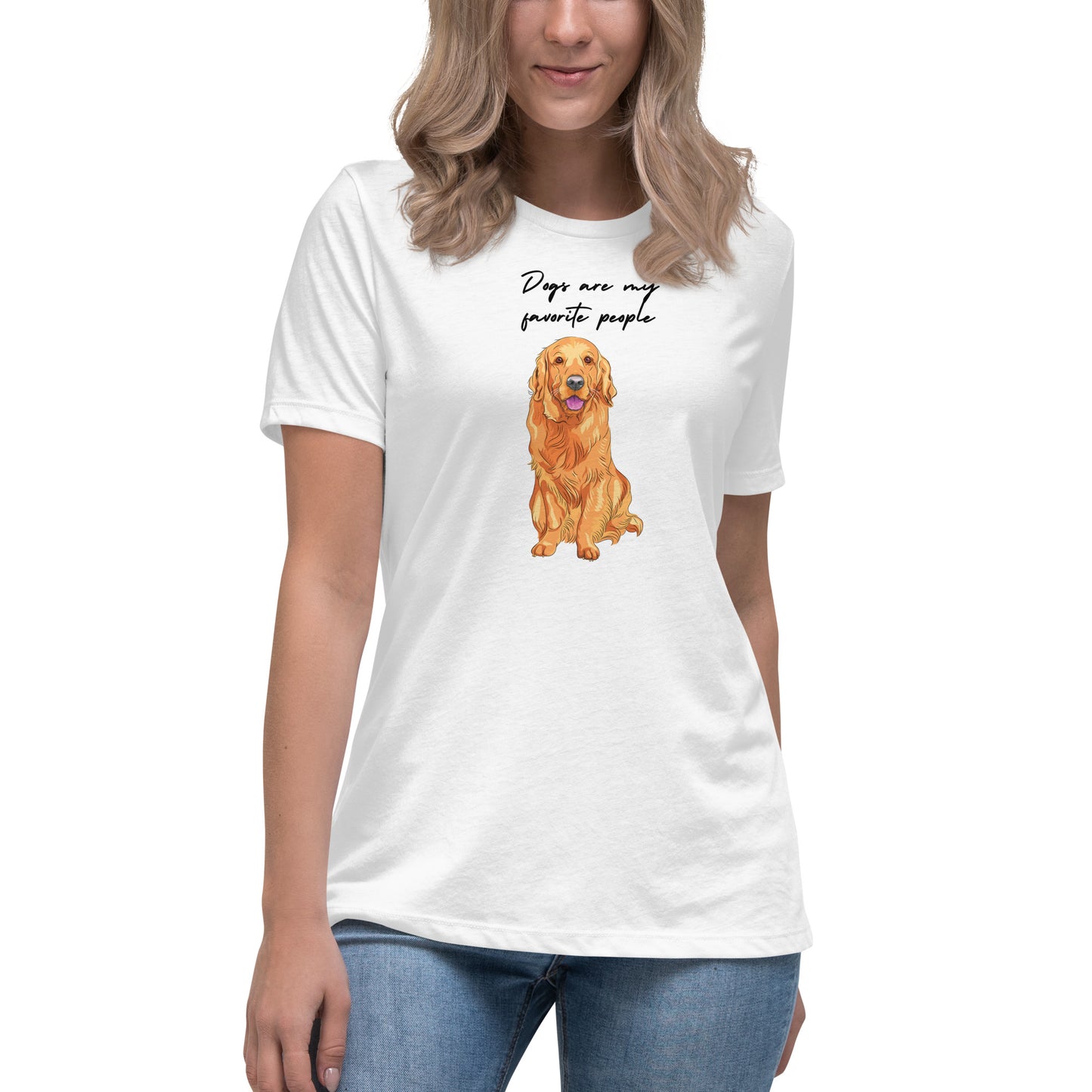 Dogs Are My Favorite People Women's T-Shirt - Premium Cotton Dog Lover Gift | Pawfect Merch - Pawfect Merch